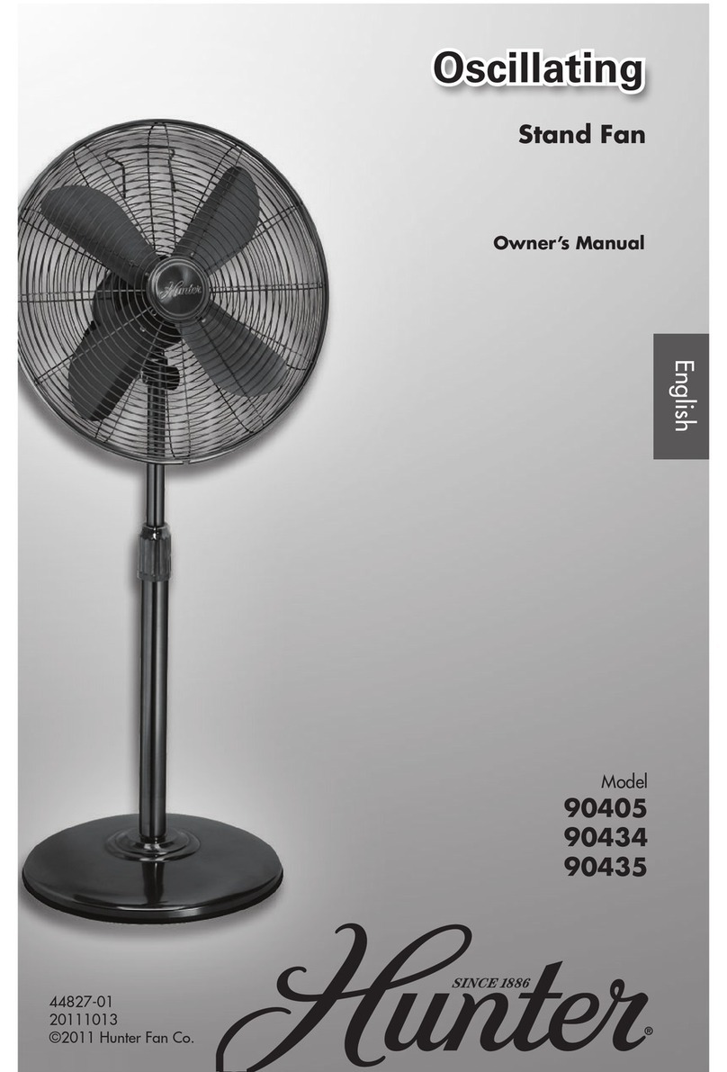 Hunter 90434 User manual