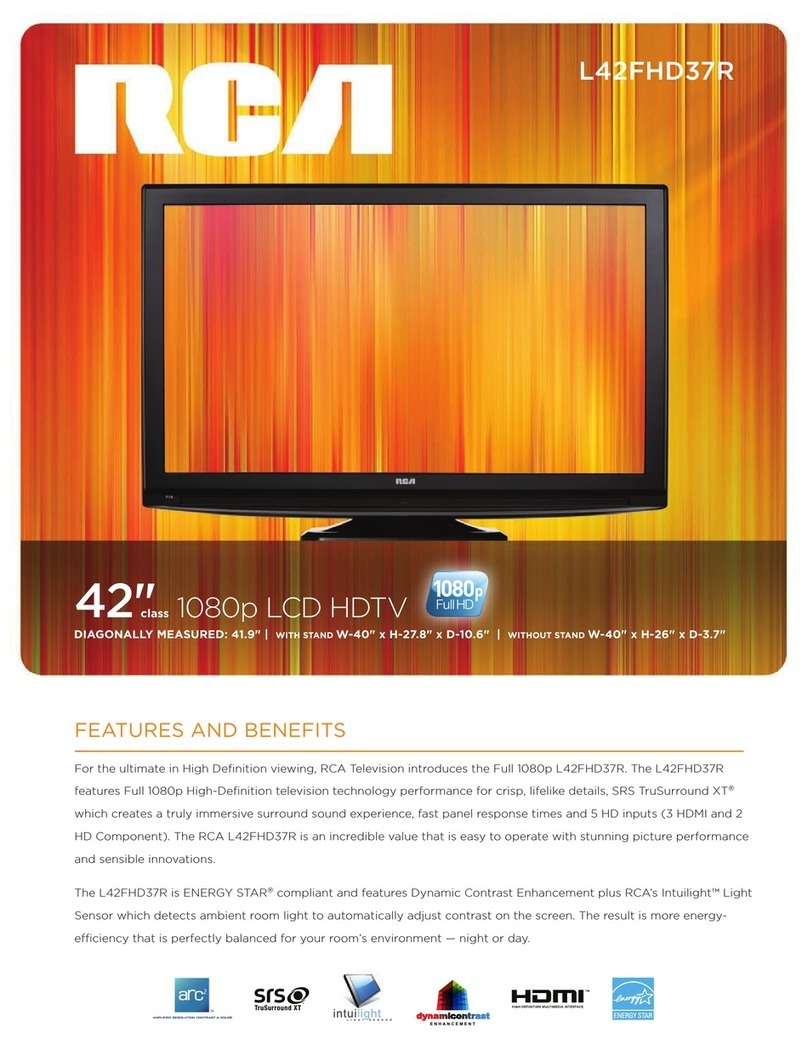 RCA L42FHD37R - 41.9" LCD TV User manual