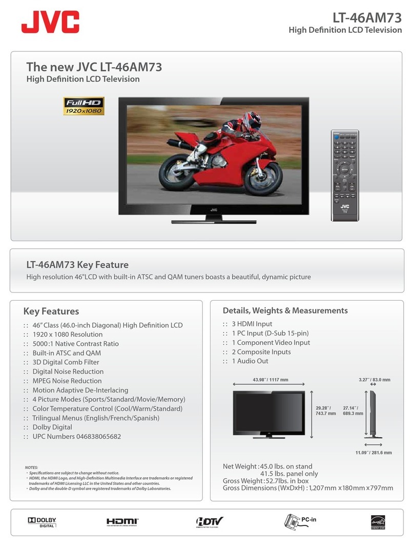 JVC LT-46AM73 User manual JVC LT-46AM73 User manual