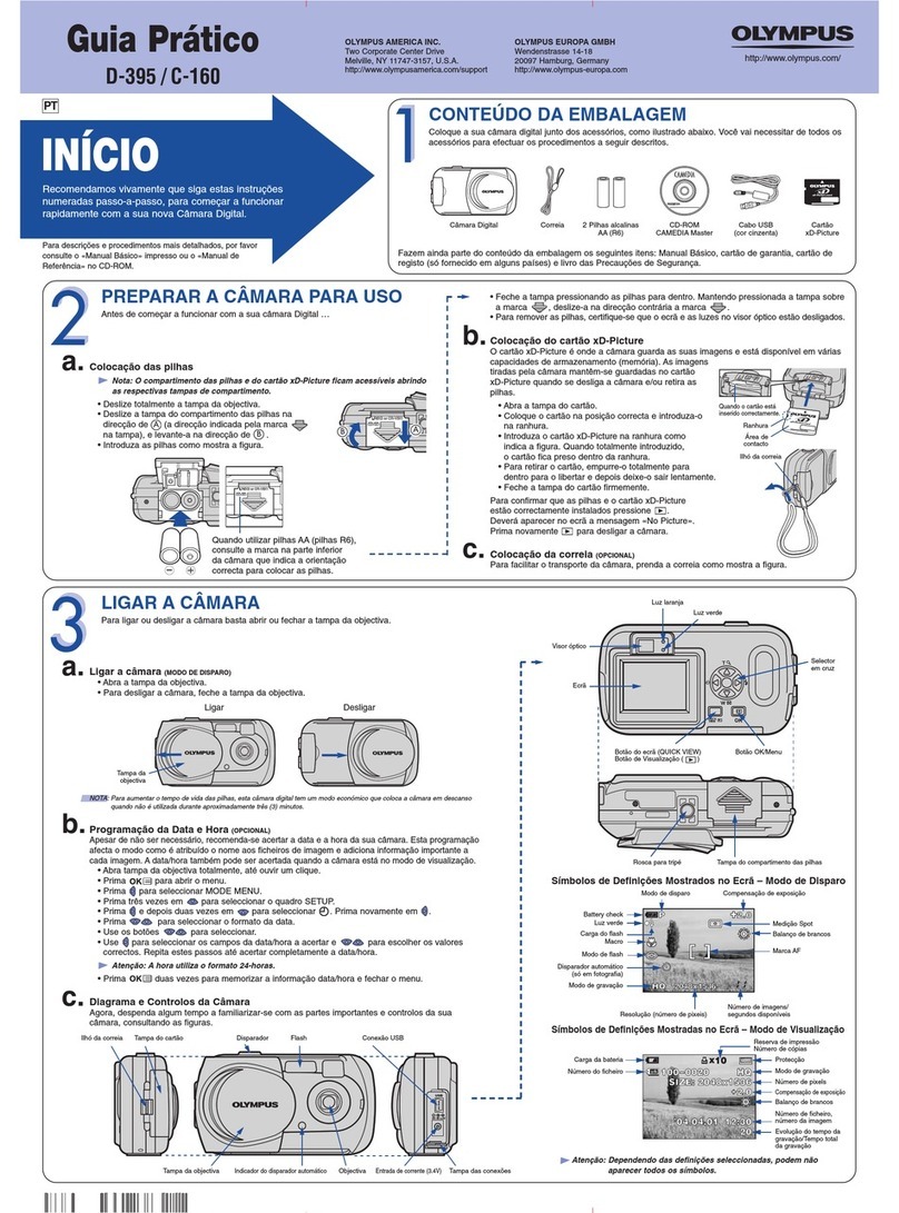 Olympus CAMEDIA D-395 User manual