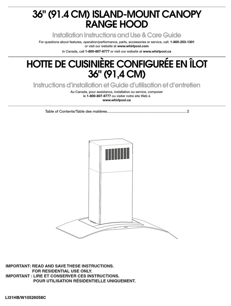 Whirlpool UXI6536BSS Installation instructions and use and care guide