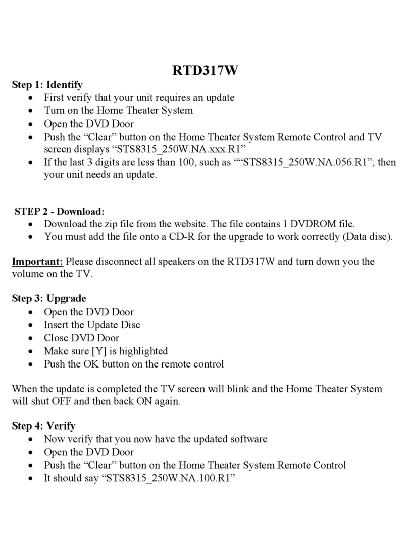 RCA RTD317W Quick start guide