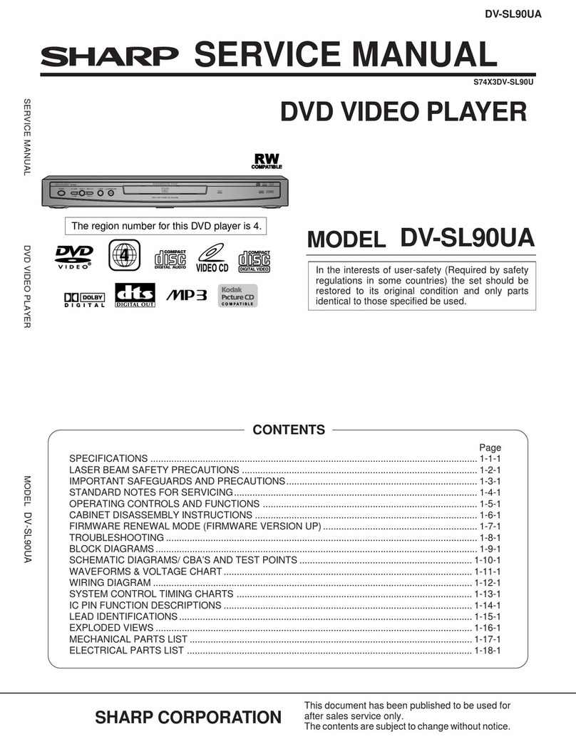 Sharp DV-SL90UA User manual