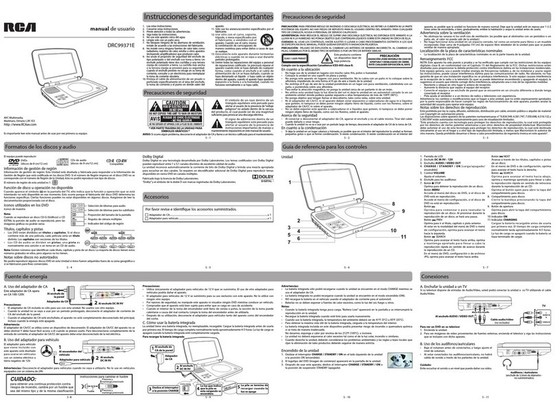 RCA DRC99371E User manual RCA DRC99371E User manual