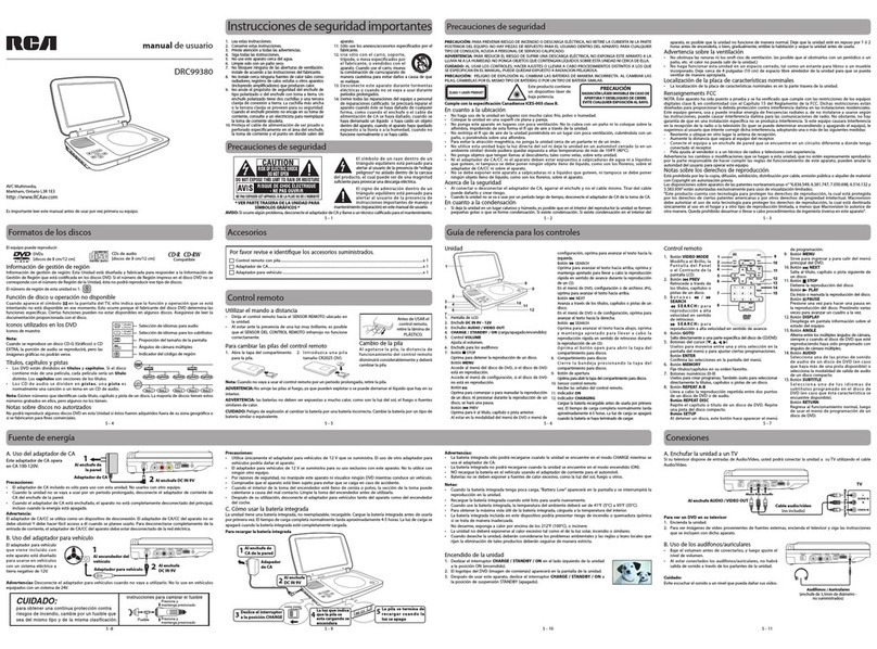 RCA DRC99380 User manual