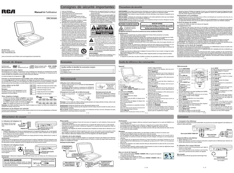 RCA DRC99380 user manual