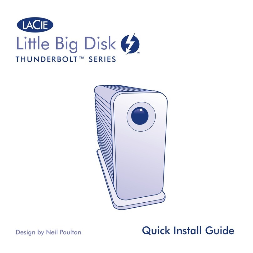LaCie Little Big Disk Thunderbolt™ Series Quick install guide