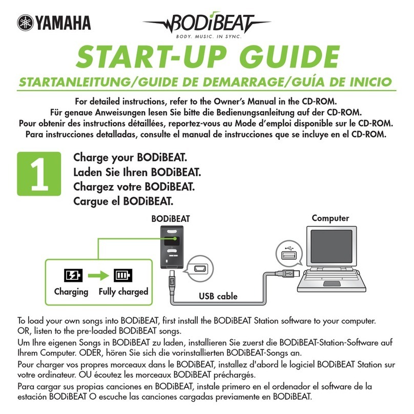 Yamaha BF-1 - BODiBEAT Music Player/Heart Rate... User guide