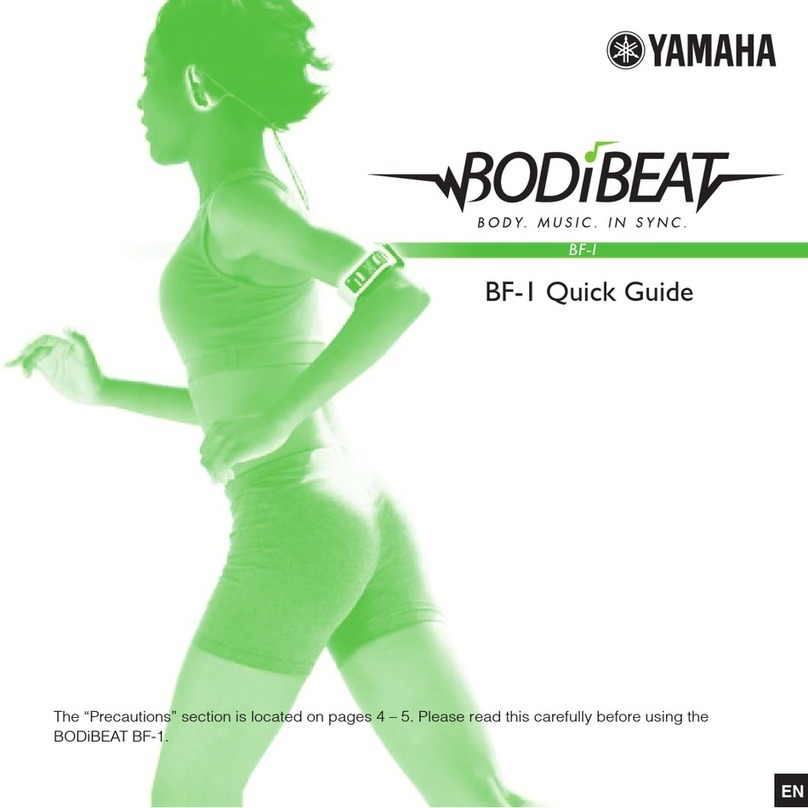 Yamaha BF-1 - BODiBEAT Music Player/Heart Rate... User manual