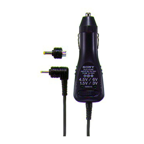 Sony DCC-E345 - Car DC Adaptor User manual
