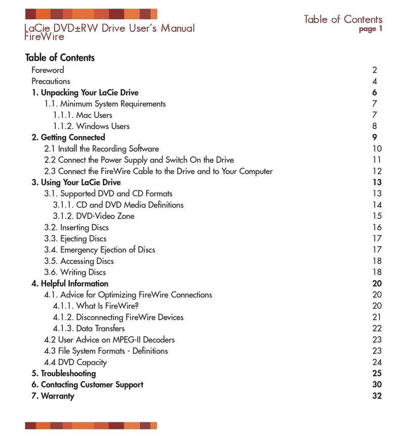 LaCie 300979 - d2 16x DVD±RW FireWire HDD user manual