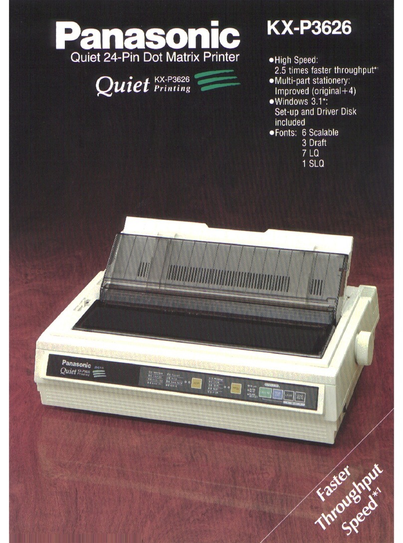 Panasonic KX-P3626 User manual