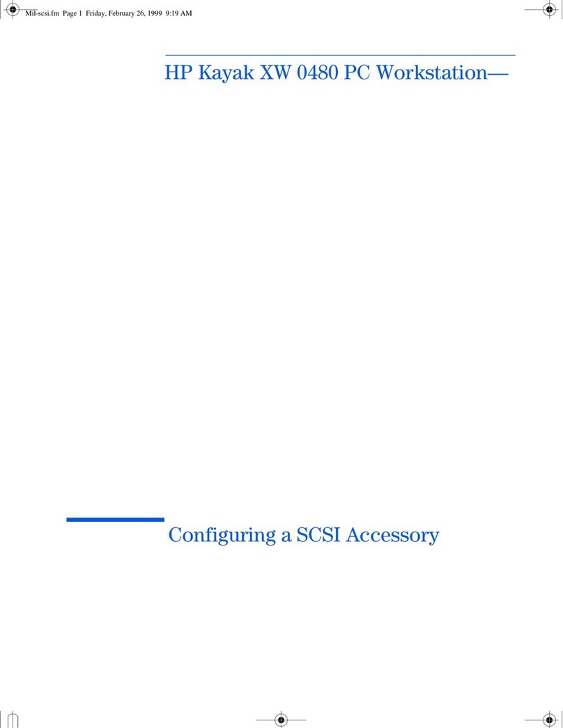 HP Kayak XW A2-U2-W2 User manual