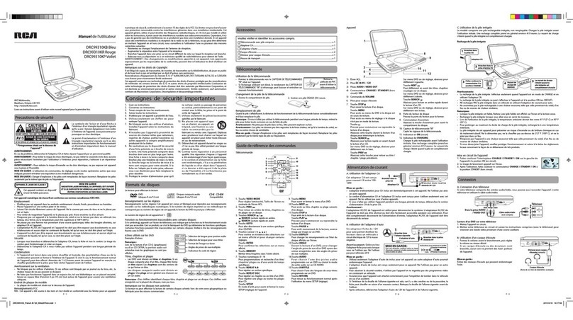 RCA DRC99310KB User manual