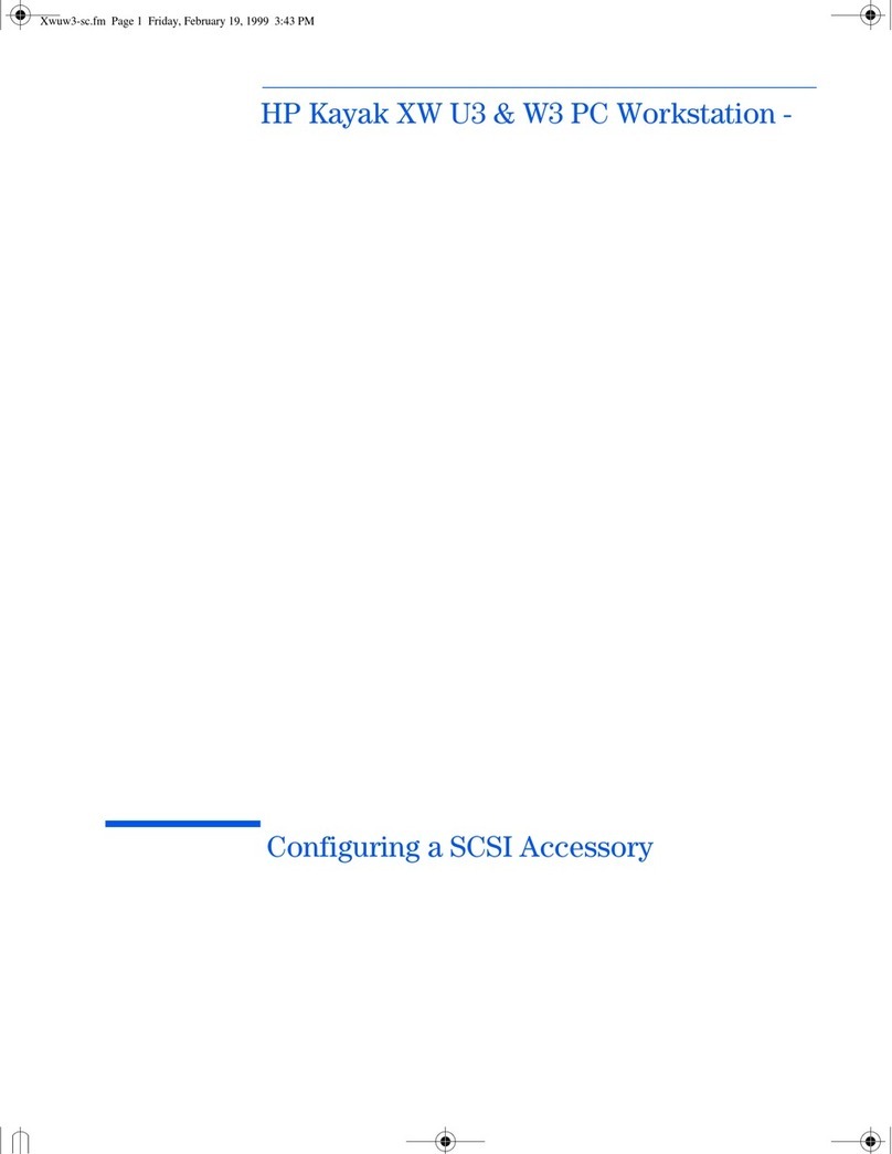 HP Kayak XW U3-W3 User manual