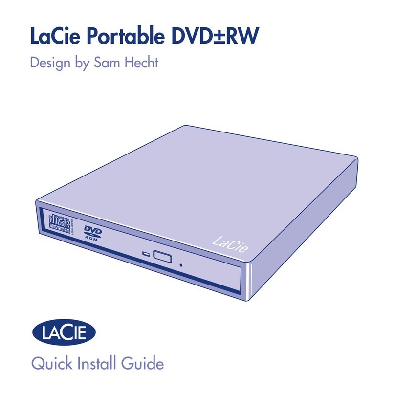 LaCie Dual DVD RW Drive Quick install guide