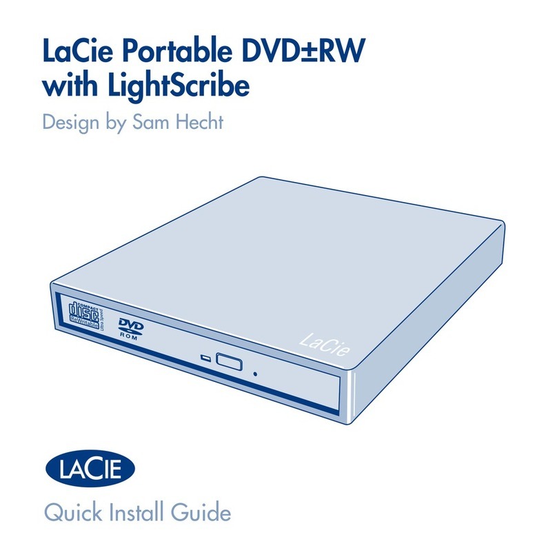 LaCie 301230U - Portable DVD±RW Design Quick install guide