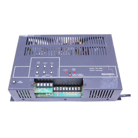 Bogen TPU-35A User manual Bogen TPU-35A User manual