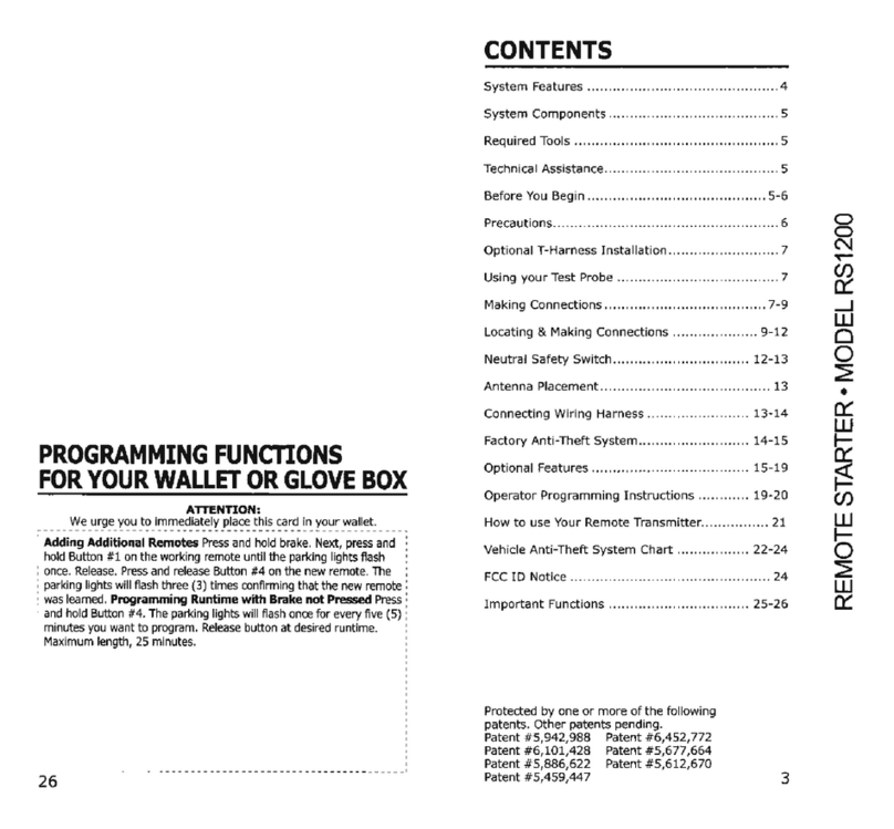 Bulldog Security RS1200 manual&nbsp;