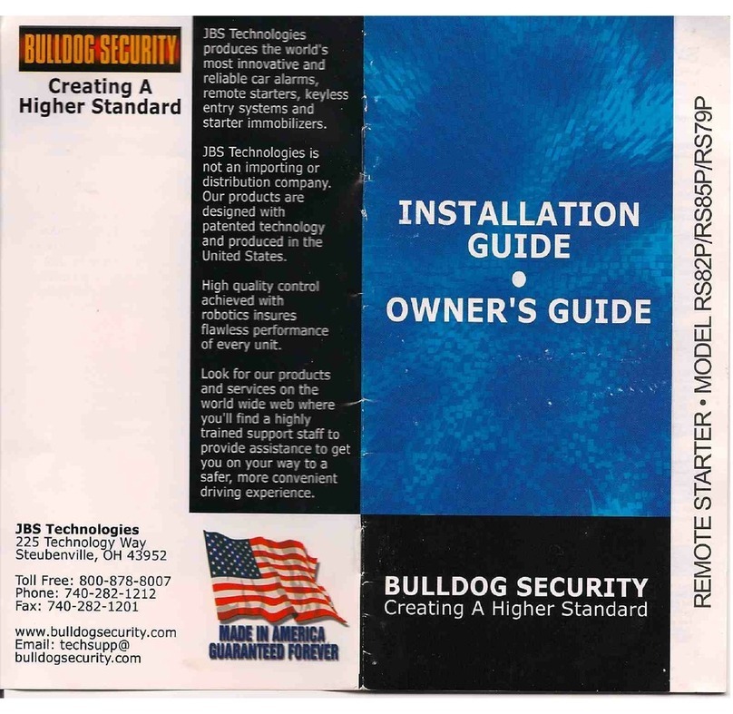 Bulldog Security RS82P User manual Bulldog Security RS82P User manual