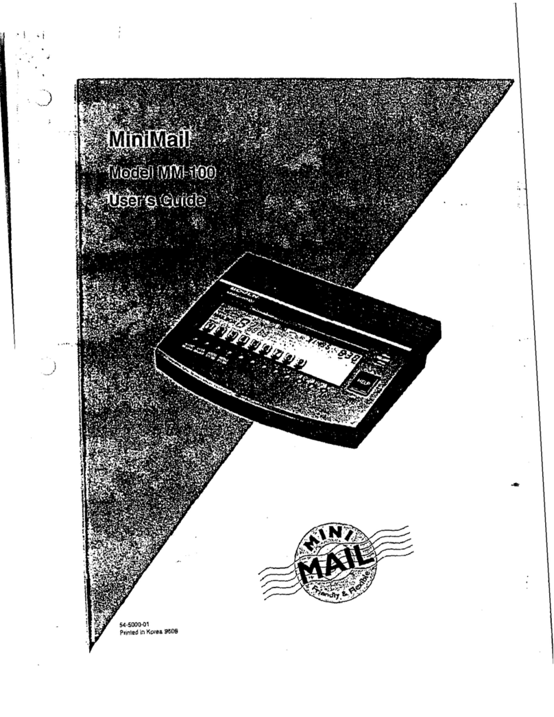 Bogen MiniMail MM-100 User manual
