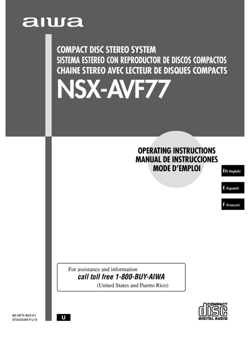 Aiwa NSX-AVF77 operating instructions
