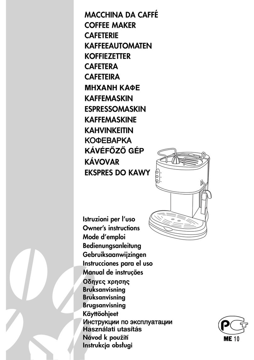 DeLonghi Coffee machine User manual