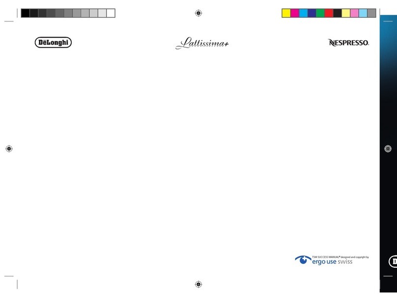 DeLonghi Lattissima+ instruction manual