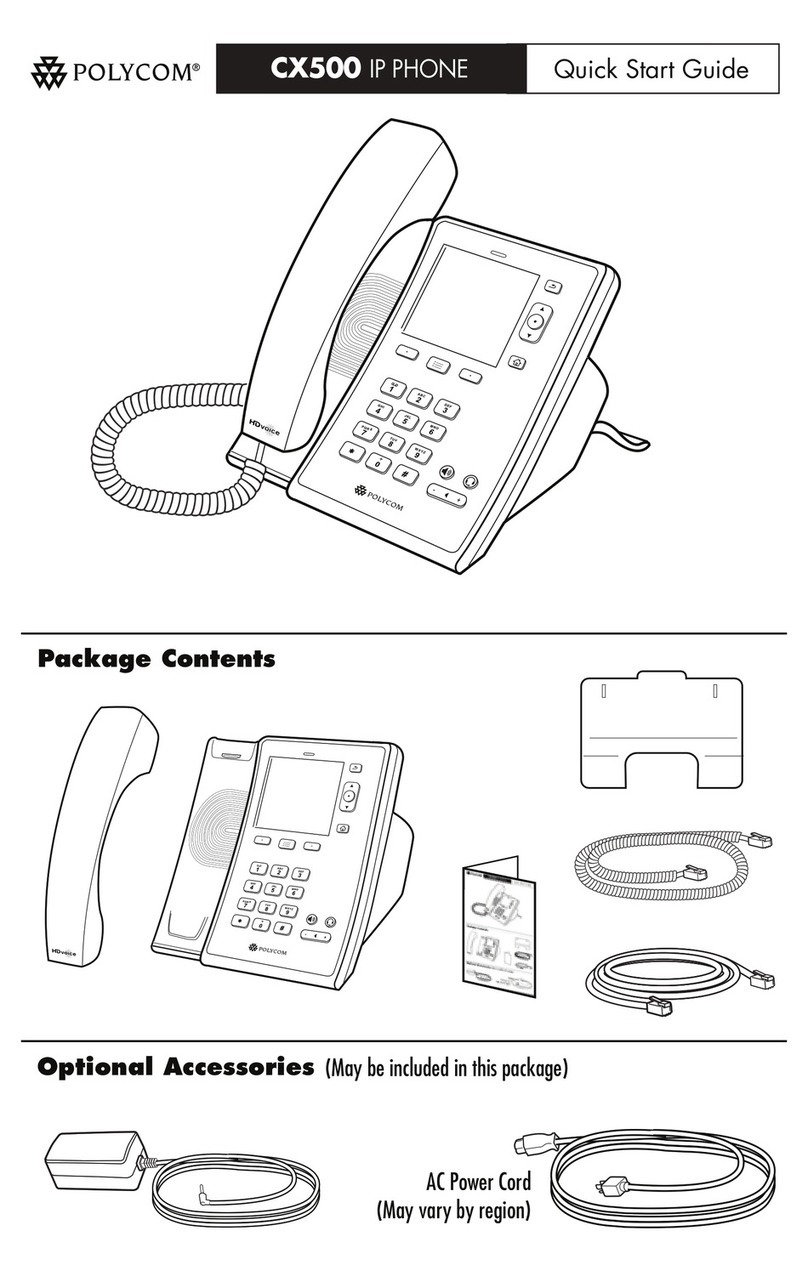 Polycom CX500 Lync Edition User manual