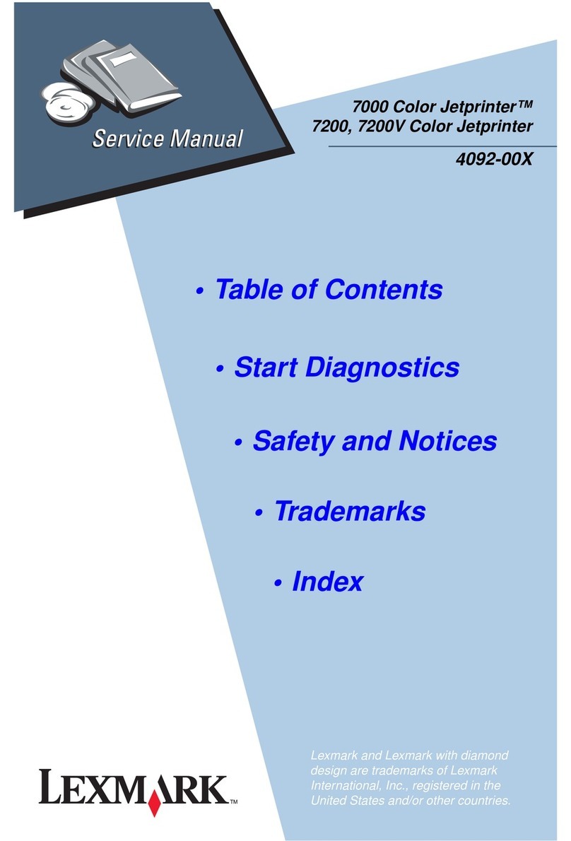 Lexmark 7200 Color Jetprinter User manual