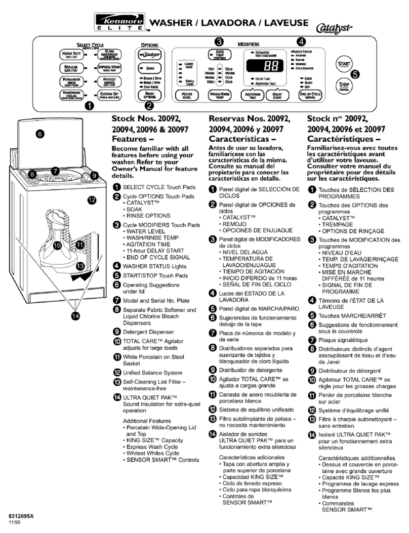 Kenmore 20092 user guide