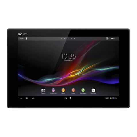 Sony Tablet Z Xperia SGP321 User manual