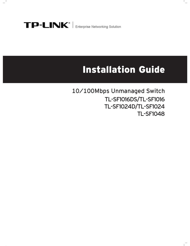 TP-Link TL-SF1016DS User manual