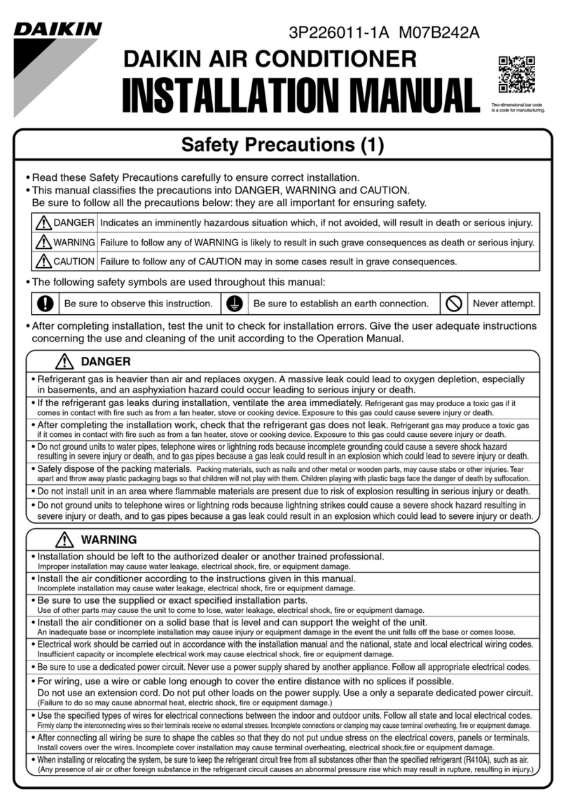 Daikin Air Conditioner User manual