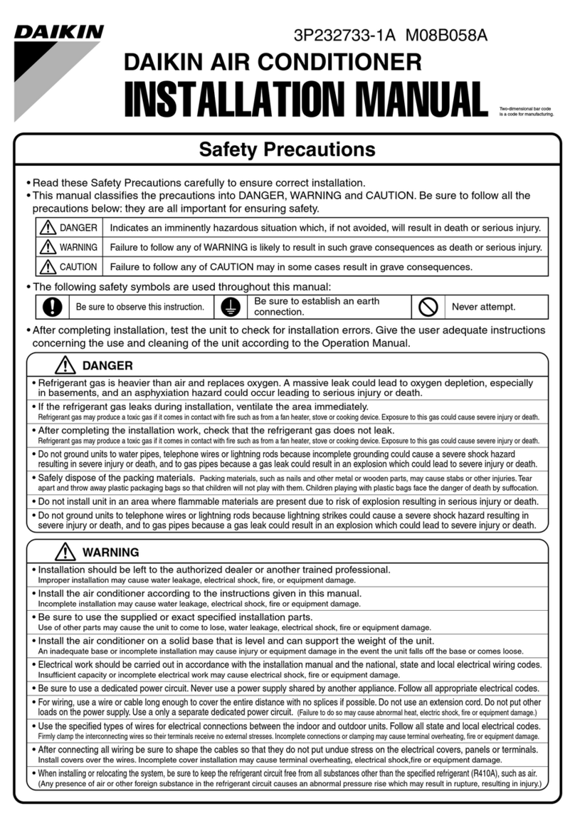 Daikin Air Conditioner User manual