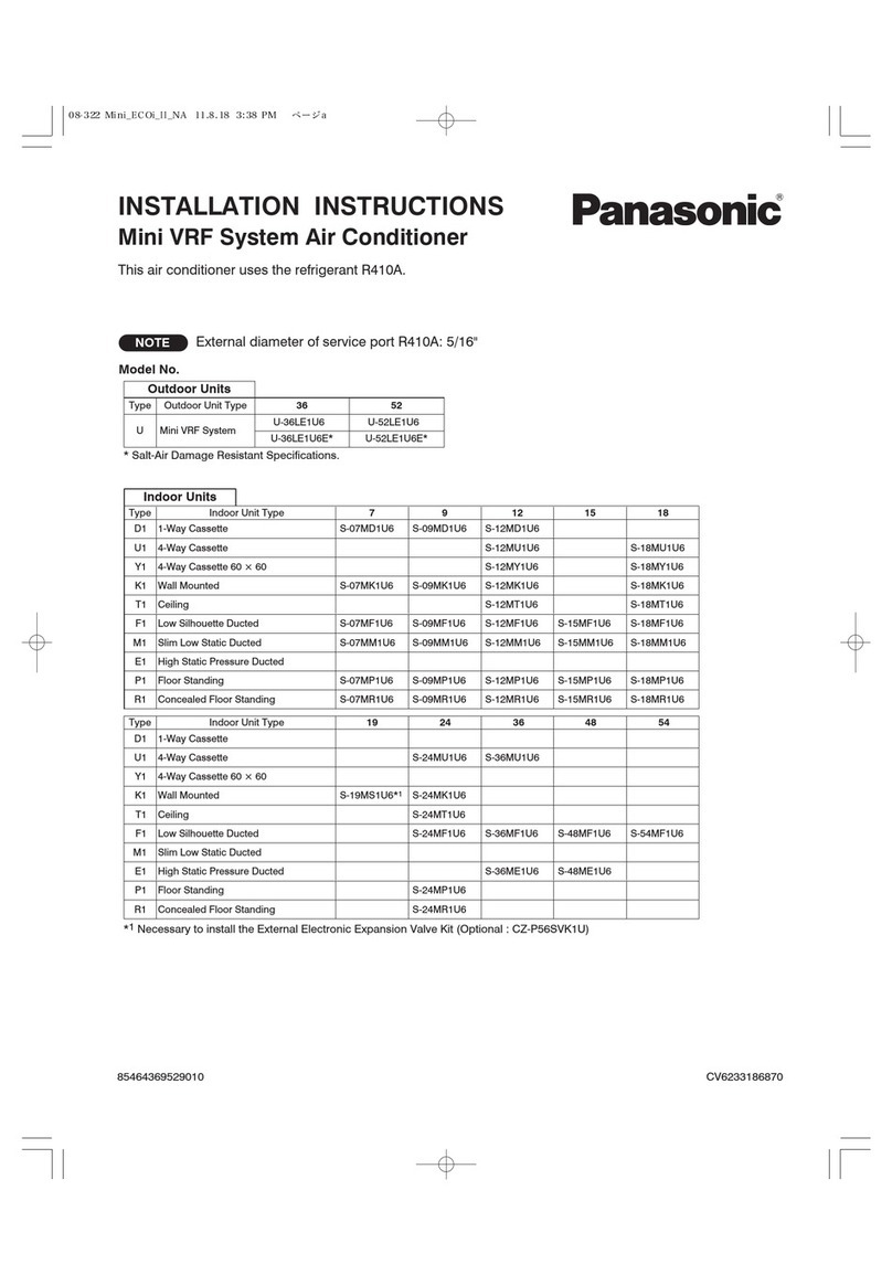 Panasonic U-36LE1U6 User manual