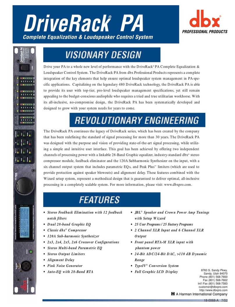 dbx Drive Rack PA manual&nbsp;