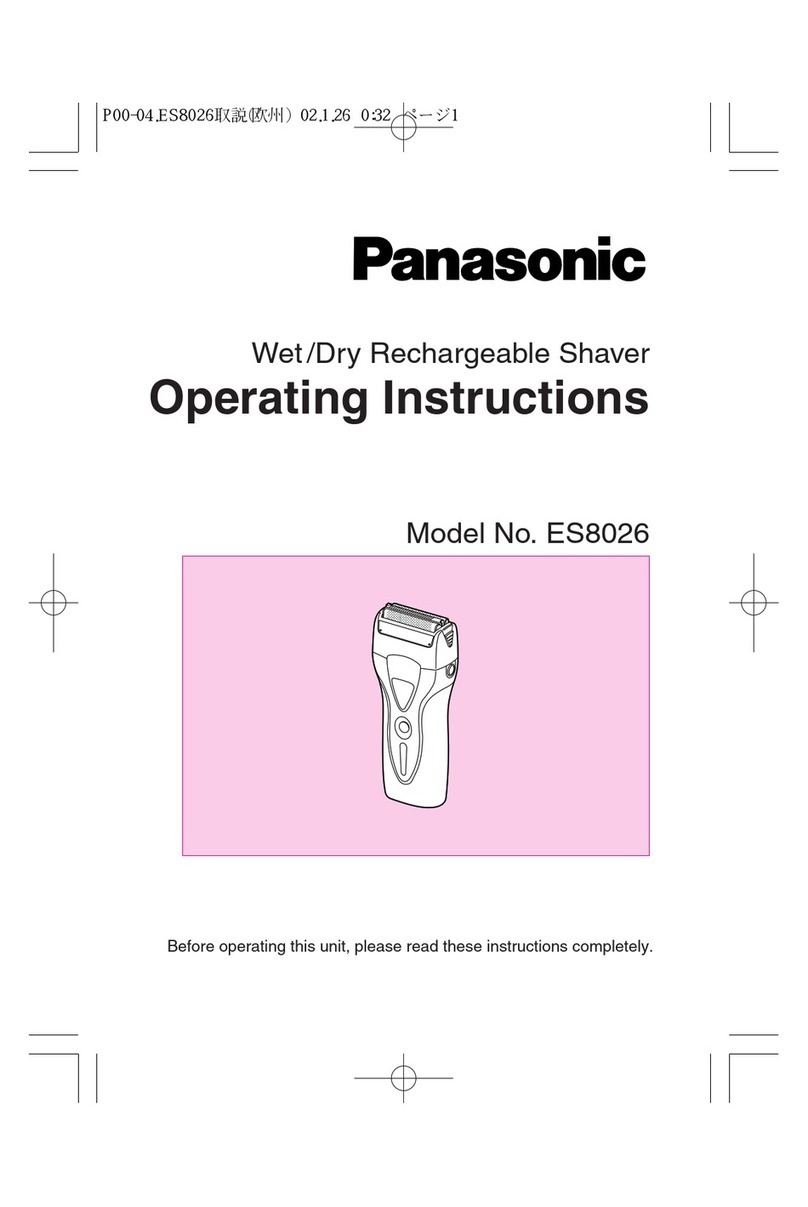 Panasonic ES-8026 operating instructions