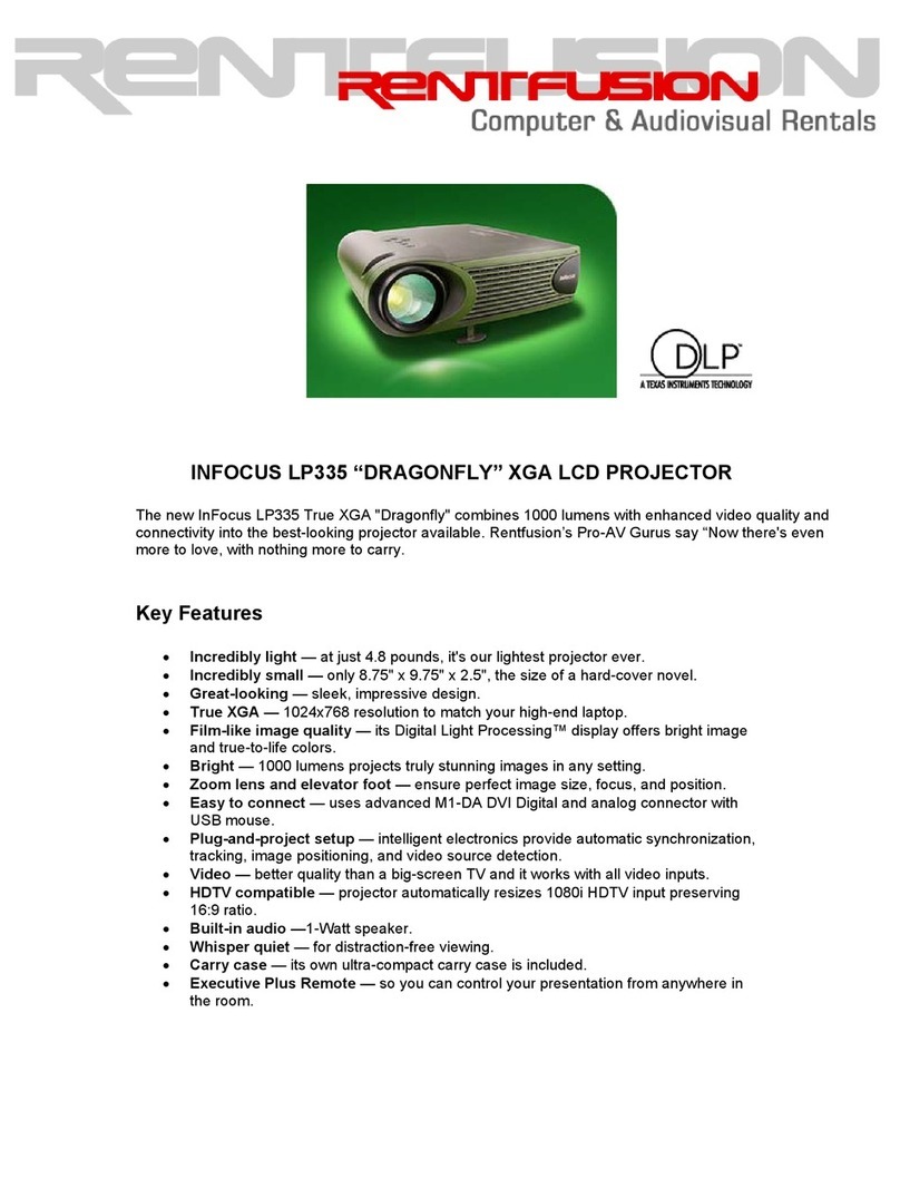 InFocus LP335 DRAGONFLY User manual
