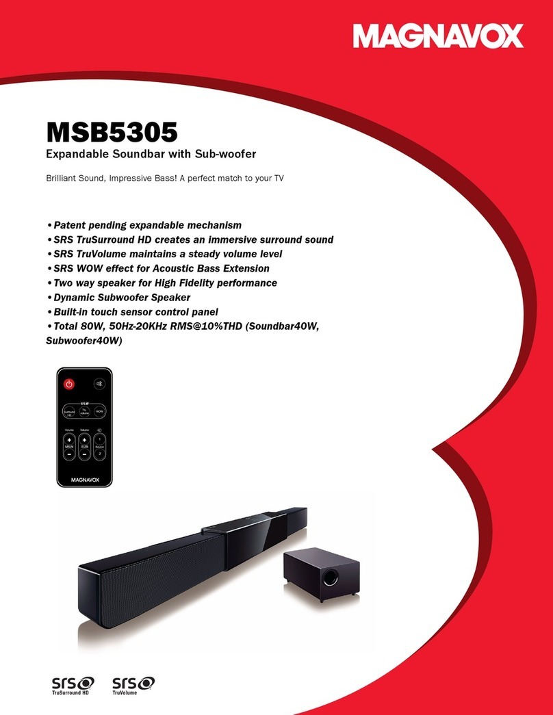 Magnavox MSB5305 User manual Magnavox MSB5305 User manual