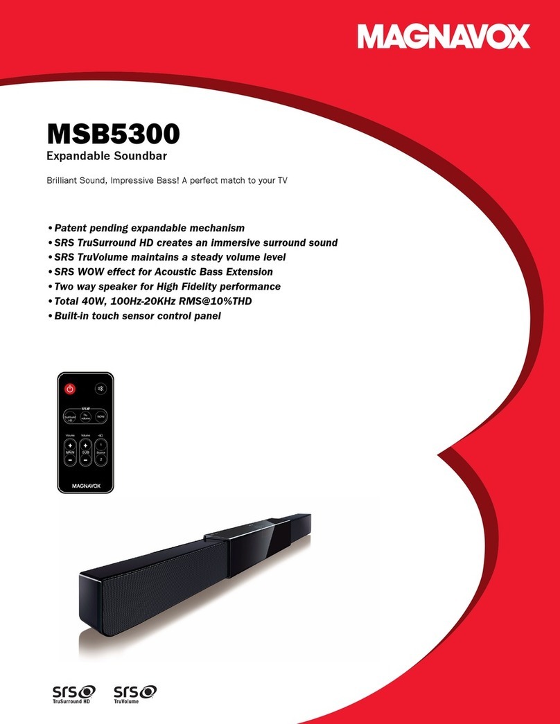 Magnavox MSB5300 Specifications