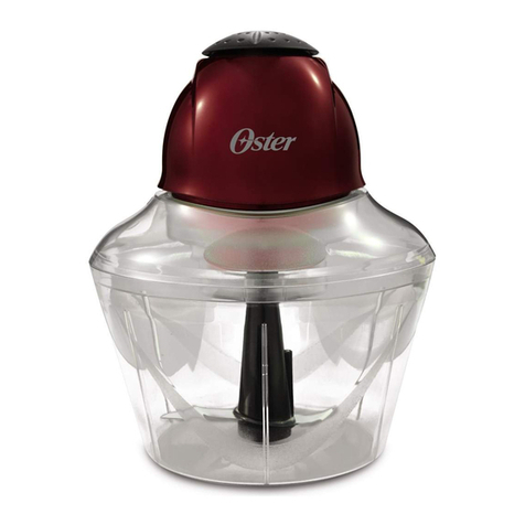 Oster 4 cup Continuous Flow Food Chopper User manual
