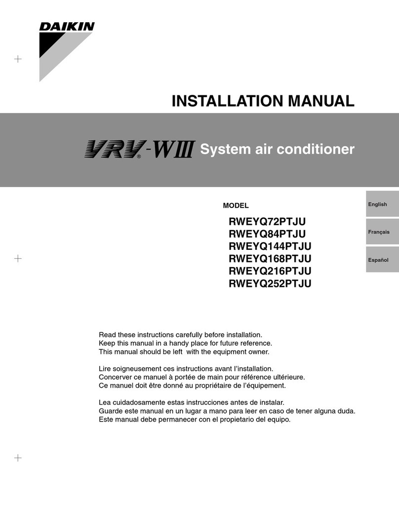 Daikin RWEYQ72PTJU User manual