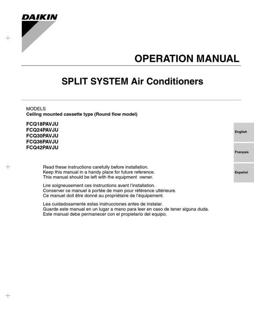 Daikin FCQ18PAVJU User manual
