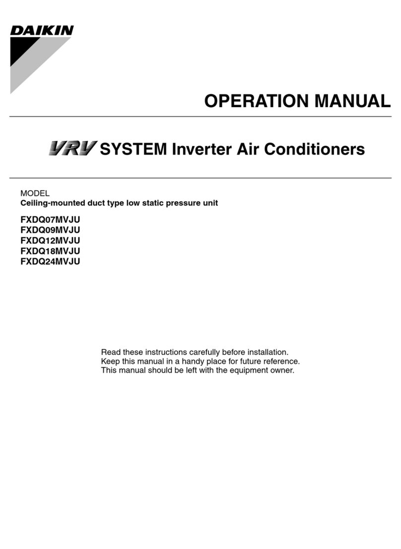 Daikin FXDQ07MVJU User manual