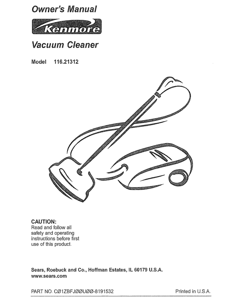 Kenmore 116.21312 owner's manual