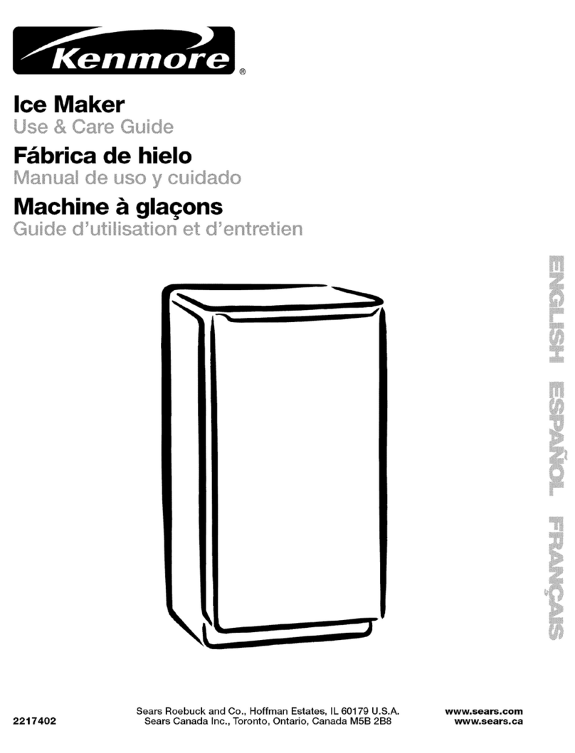 Kenmore Ice Maker Use and care guide Kenmore Ice Maker Use and care guide