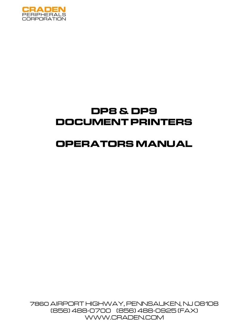 Craden DP8 User manual