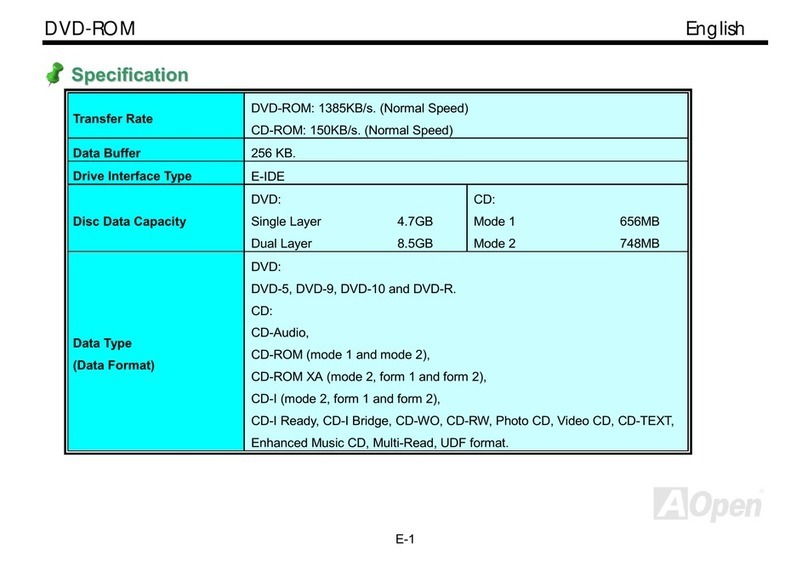 AOpen DVD-ROM User manual