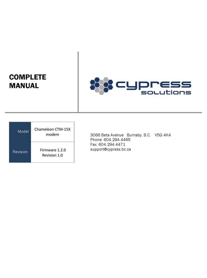 Cypress Chameleon CTM-15X Complete manual